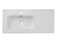 Umywalka Meblowa Ceramiczna 100 cm Lewa GO 2 100CM L DP E-8095-100L Biały Połysk