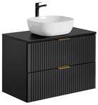 Szafka pod Umywalkę 80 cm 2S ADEL BLACK