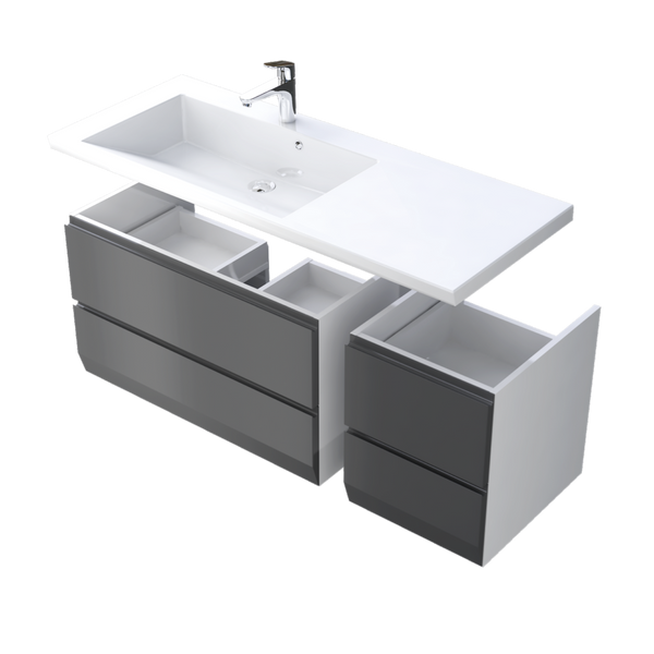 Oristo Szafka pod umywalkę 40 cm BRYLANT grafitowa