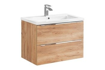 Szafka z umywalką 80 cm Capri dąb 821
