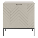 ASPEN-08 - Szafka pod Umywalkę z Blatem 2D 80cm Kaszmir Zestaw-1 Czarny Stelaż