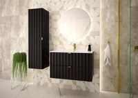 ARCOS-07 - Szafka z Umywalką 2S 80cm Czarny Mat Zestaw-3