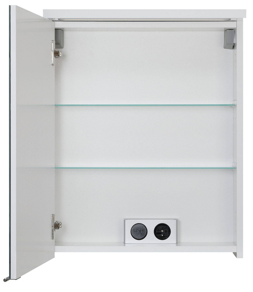 Astor Szafka Z Lustrem 50 cm Eliza Biały Połysk