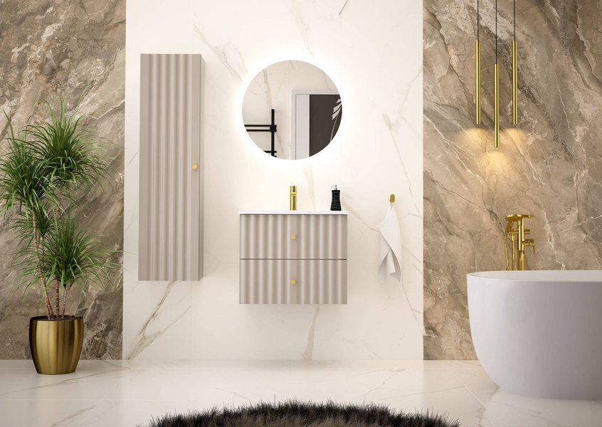 AQUA-02 - Szafka Pod Umywalkę 2S 60cm Kaszmir