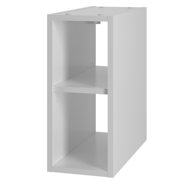 AQUA-02 - Szafka pod Umywalkę z Blatem i Regałem 4S 140cm Biały Mat Zestaw-7