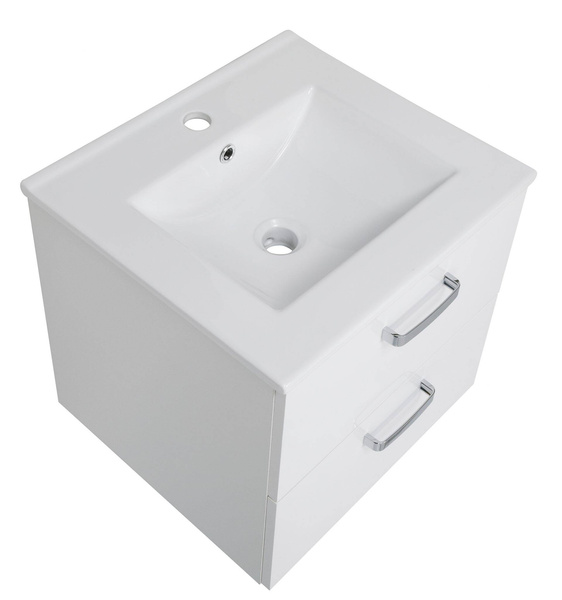 Astor Szafka Z Umywalką 50 cm Toscania Biały Połysk Biały Mat