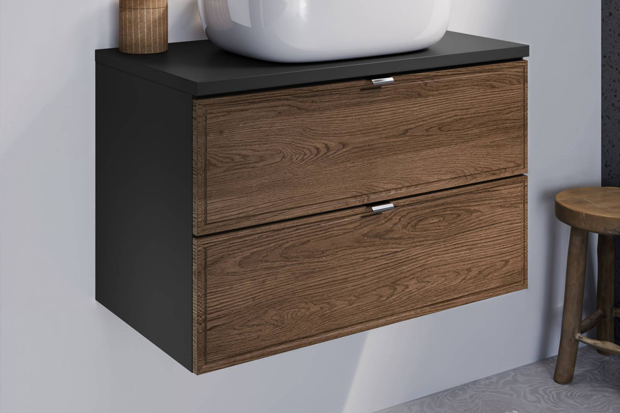 Szafka Pod Umywalkę 80 cm 2 Szuflady Talia Casella