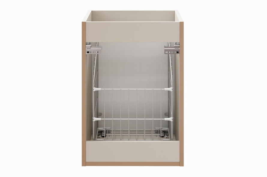 Zestaw Szafka pod Umywalkę 2S z Blatem 100 cm i Szafka z Koszem Adel Cashmere