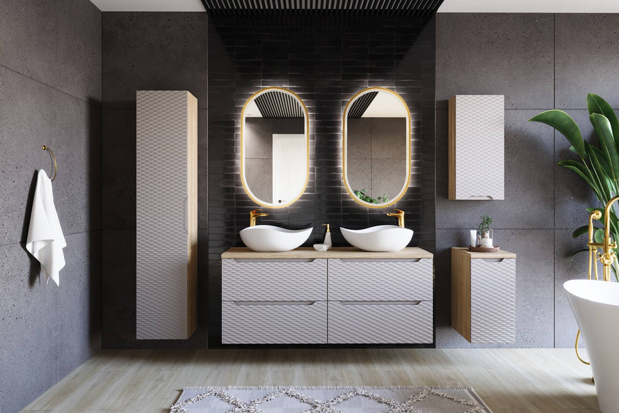 Szafka Pod Umywalkę 90 cm 2S OCEAN BEIGE