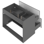 XILO-01 - Szafka z Umywalką 2S 80cm Szary Mat Zestaw-3