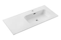 Umywalka Meblowa Ceramiczna 100 cm Prawa GO 2 100CM R DP E-8095-100R Biały Połysk