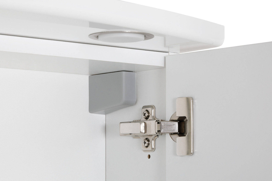 Astor Szafka Z Lustrem 60 cm Bruno Biały Połysk