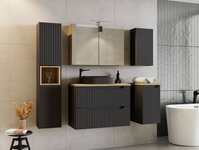 Szafka Pod Umywalkę 80 cm 2D NOVA BLACK