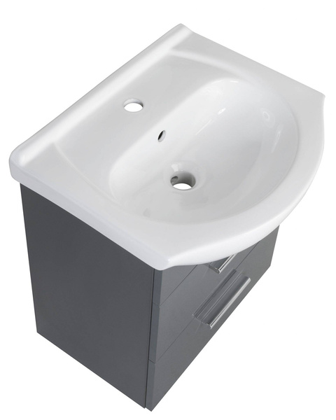 Astor Szafka Z Umywalką 50 cm Aspen Antracyt Połysk