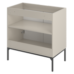 ASPEN-08 - Szafka Pod Umywalkę 2D 80cm Kaszmir Czarny Stelaż