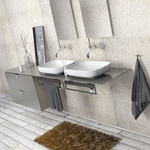 Oristo Reling 45 cm czarny mat