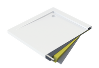 Brodzik akrylowy półokrągły 90x90 cm Kerria Plus