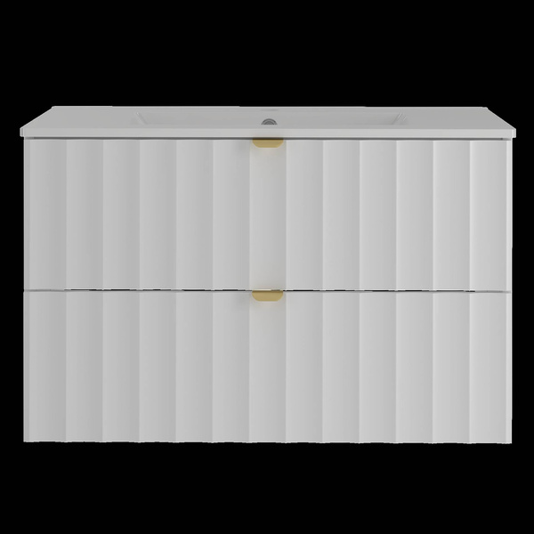 ARCOS-07 - Szafka z Umywalką 2S 80cm Biały Mat Zestaw-3