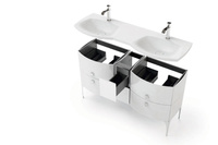 Oristo Szafka pod umywalkę 24 cm 2S LOUIS granatowa mat