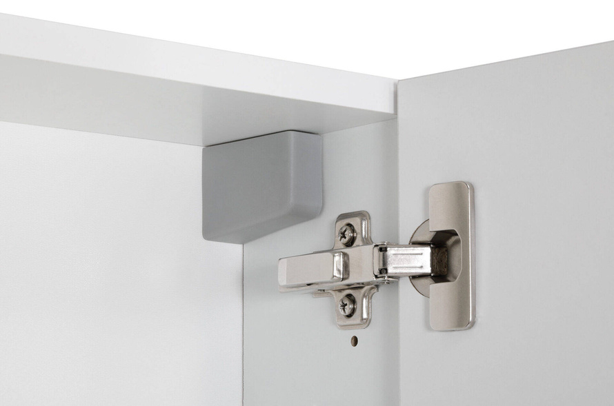 Astor Szafka Z Lustrem 50 cm Fabian Biały Połysk