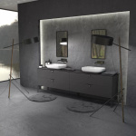 Oristo Szafka pod umywalkę 120 cm SIENA czarny mat