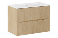 Zestaw Szafka z Umywalką Meblową 80 cm 2 Szuflady Nordic Cremona
