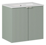 Szafka z umywalką 60 cm Line Reed Green z drzwiami 