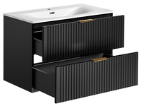 Szafka z Umywalką 80 cm ADEL BLACK