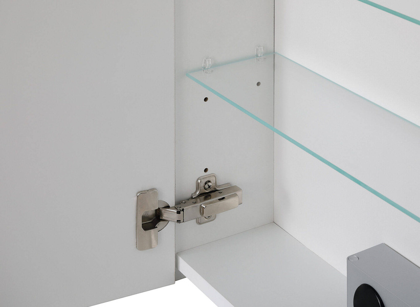 Astor Szafka Z Lustrem 50 cm Eliza Biały Połysk