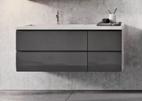 Oristo Szafki z umywalką 125 cm BRYLANT grafitowe L