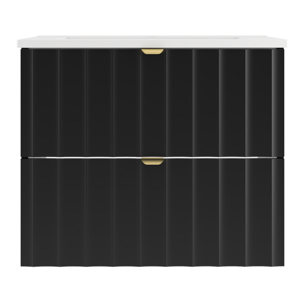 ARCOS-06 - Szafka z Umywalką 2S 60cm Czarny Mat Zestaw-3