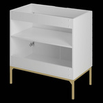 ASPEN-08 - Szafka Pod Umywalkę 2D 80cm Biały Mat Złoty Stelaż