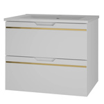 ESPERO-02 - Szafka z Umywalką 2S 60cm Biały Mat Zestaw-3