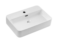 Umywalka Nablatowa Ceramiczna TRUST 2 WHITE E-6282 Biały Połysk 