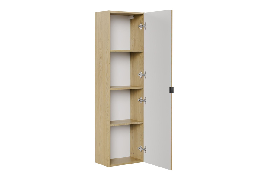 Zestaw Szafka Pod Umywalkę z Blatem 120 cm i Słupek Wysoki Ovalia Cremona