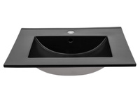 Nowoczesna umywalka E-8003-60 LAVA BLACK MATT BLACK