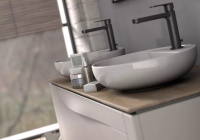 Oristo SKAGEN Szafka z umywalką 50 cm piaskowy mat