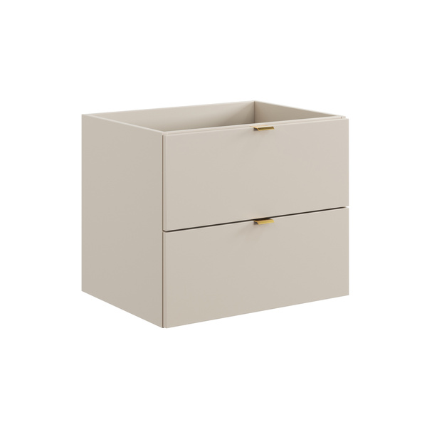 Zestaw Szafka Pod Umywalkę z Blatem 60 cm 2 Szuflady Dalia Cashmere