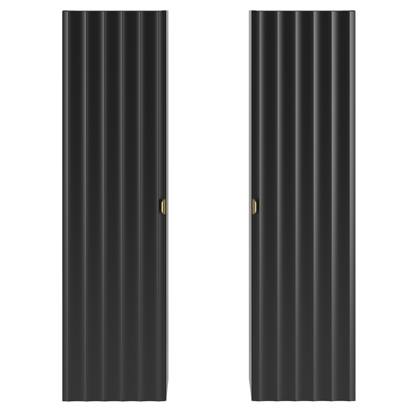 ARCOS-08 - Słupek Wysoki 1-drzwiowy 130cm Czarny Mat