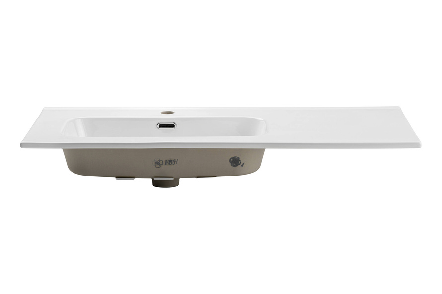 Umywalka Meblowa Ceramiczna 100 cm Lewa GO 2 100CM L DP E-8095-100L Biały Połysk