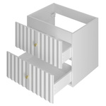 AQUA-02 - Szafka z Umywalką 2S 60cm Biały Mat Zestaw-3