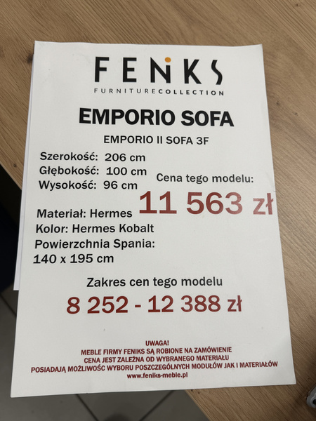 Sofa Feniks Emporio 3F Hermes Kobalt_04