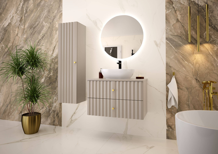 AQUA-03 - Słupek Wysoki 1-drzwiowy 130cm Kaszmir