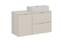 Bella Cashmere Szafka 100 cm z Blatem i Umywalką Trust