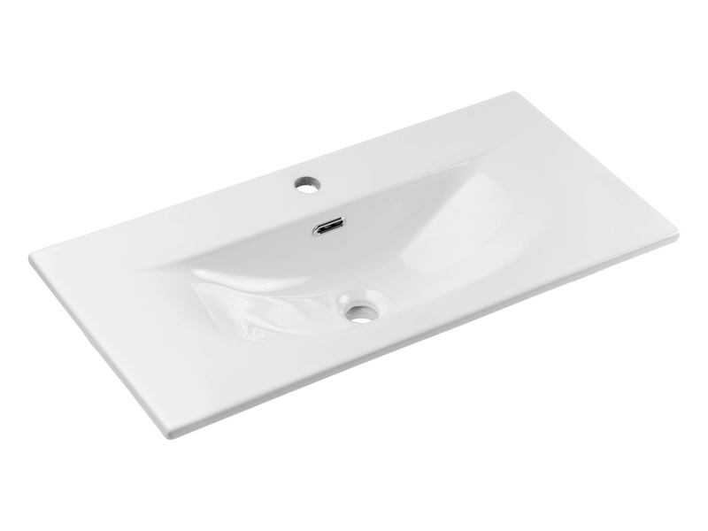Umywalka Meblowa Ceramiczna 80 cm SKY 3 E-8099-3-80 Biały Połysk