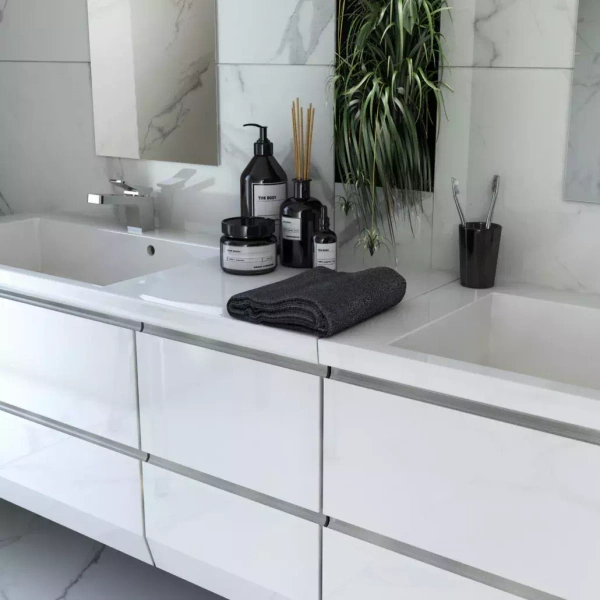 Oristo Szafka pod umywalkę 85 cm BRYLANT biała