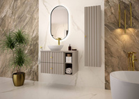 AQUA-02 - Szafka z Umywalką i Blatem 2S 60cm Kaszmir Zestaw-2