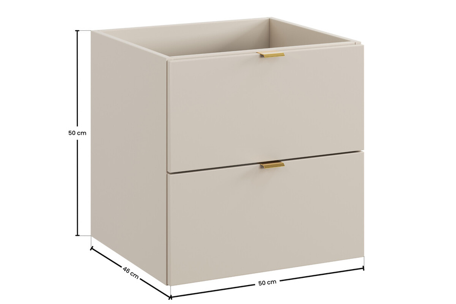 Szafka Pod Umywalkę 50 cm 2S Dalia Cashmere