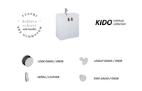 Elita Szafka z Umywalką Kido 50 2D Biały Połysk