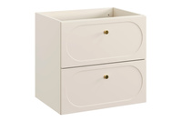 Zestaw Szafka z Umywalką Meblową 60 cm 2 Szuflady Donna Sand